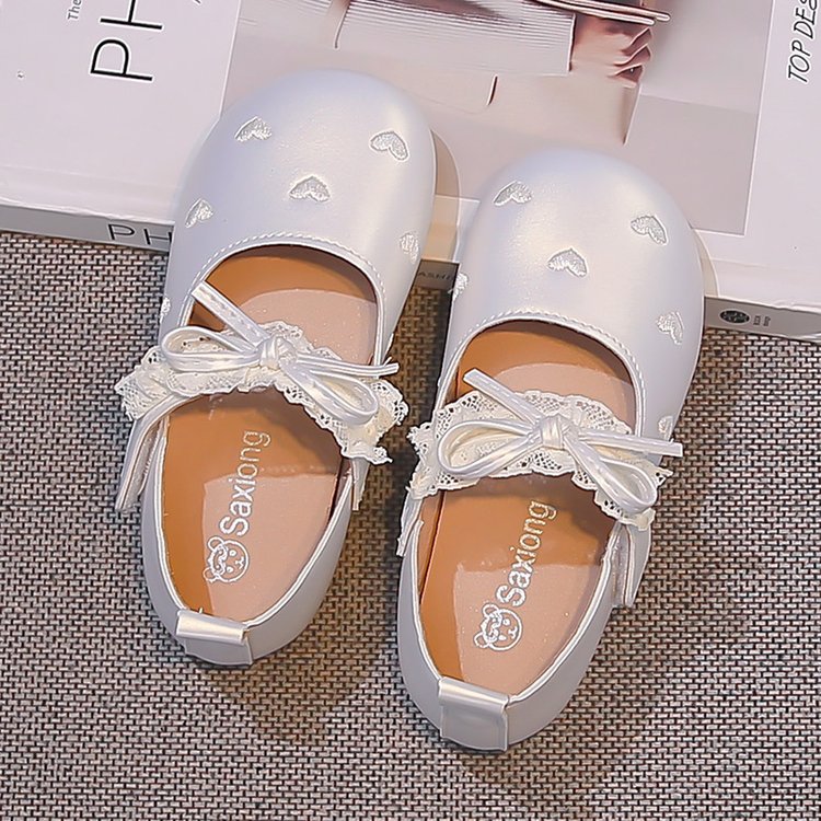 Korean-style Lace Bow Princess Shoes For Girls, Soft Sole Versatile Baby Girl Flats — foto 8