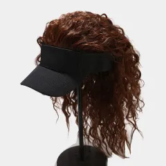 High Horsetail Wig Baseball Cap - Main Graph Colour - View 1
