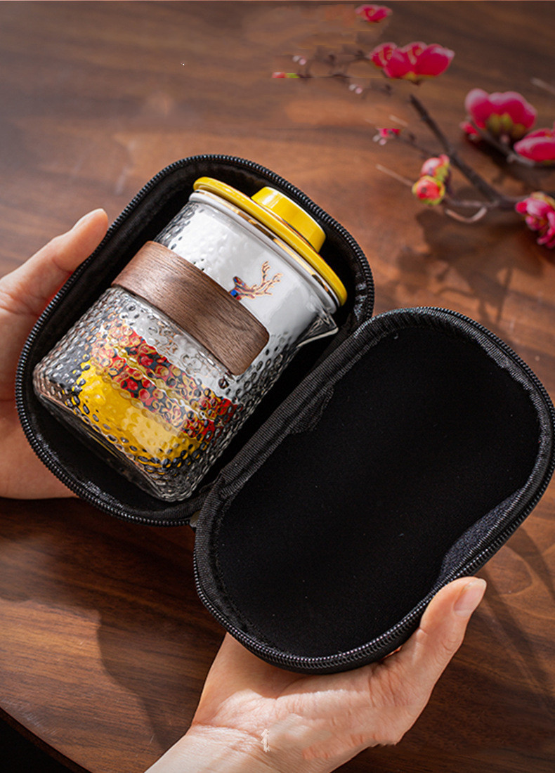 Ceramic Glass Portable Tea Set Tea Tea Water Separation Office Household