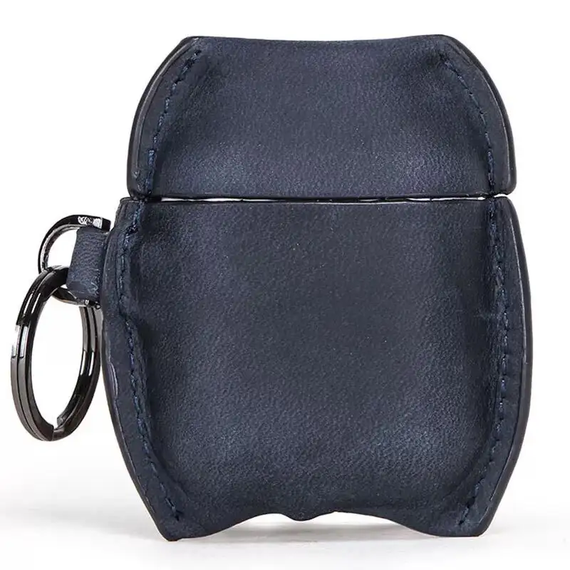 Crazy Horse Leather Case Wireless Bluetooth Headset