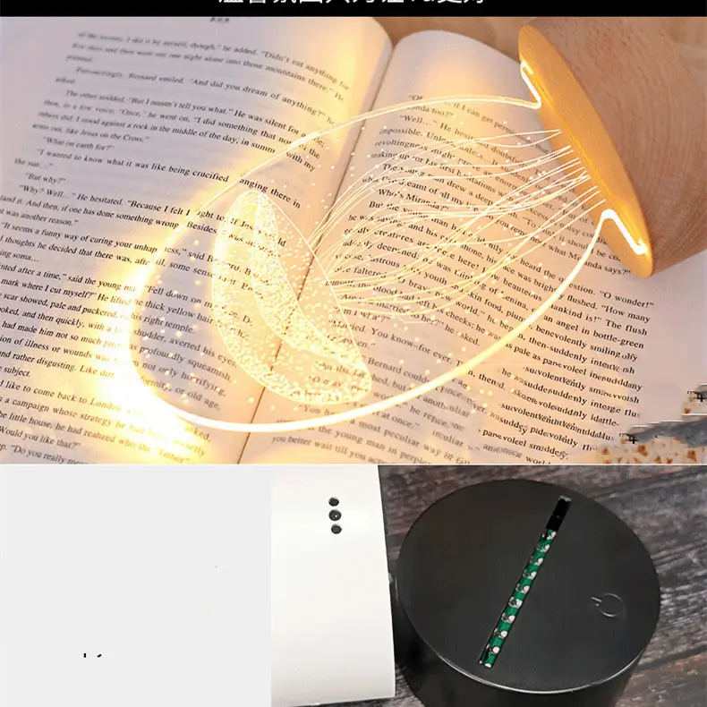 Football Club Series Black Remote Touch Creative LED