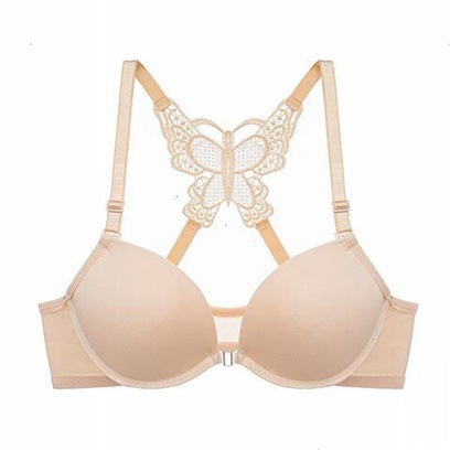 Title 5, Small chest gathered butterfly front button bra