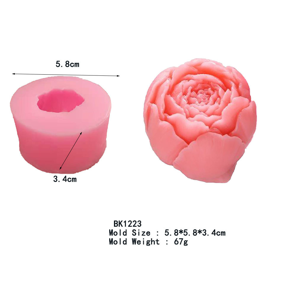 Flower Round Silicone Soap Cake Mold