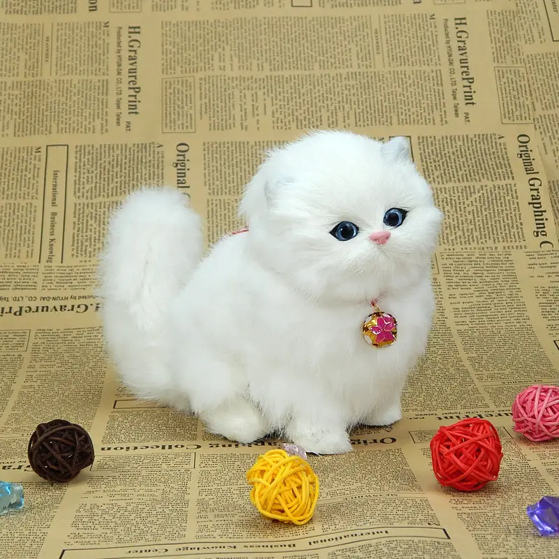 Children Will Call Simulation Cat Doll Ornaments