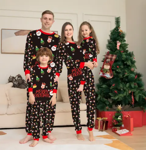 Family Christmas Matching Pajamas Set for PJS Xmas Sleepwear
