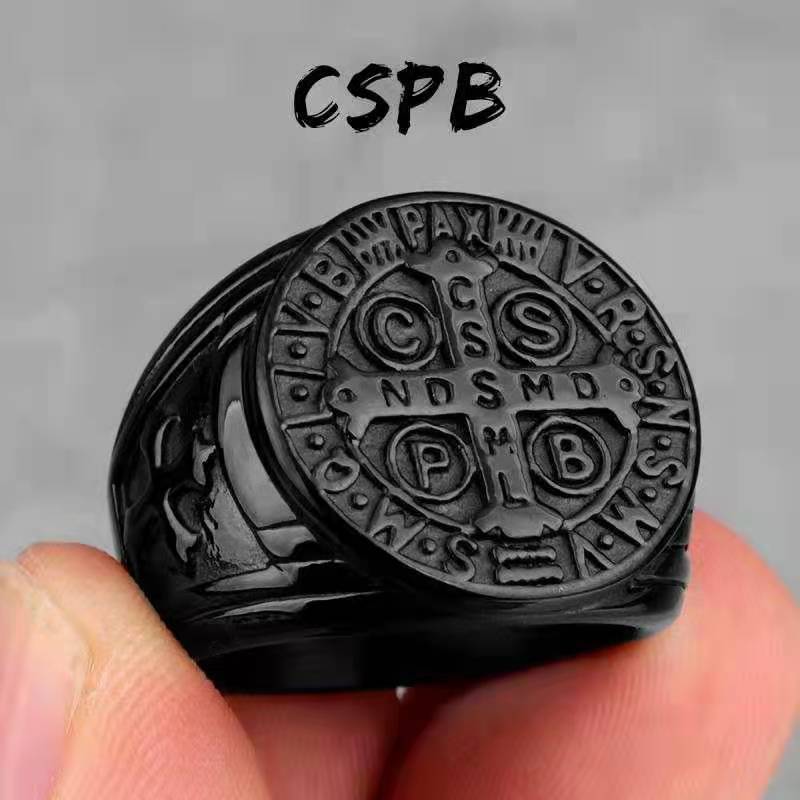 Title 3, CSPB Cross Mens Stainless Steel Titanium Steel...