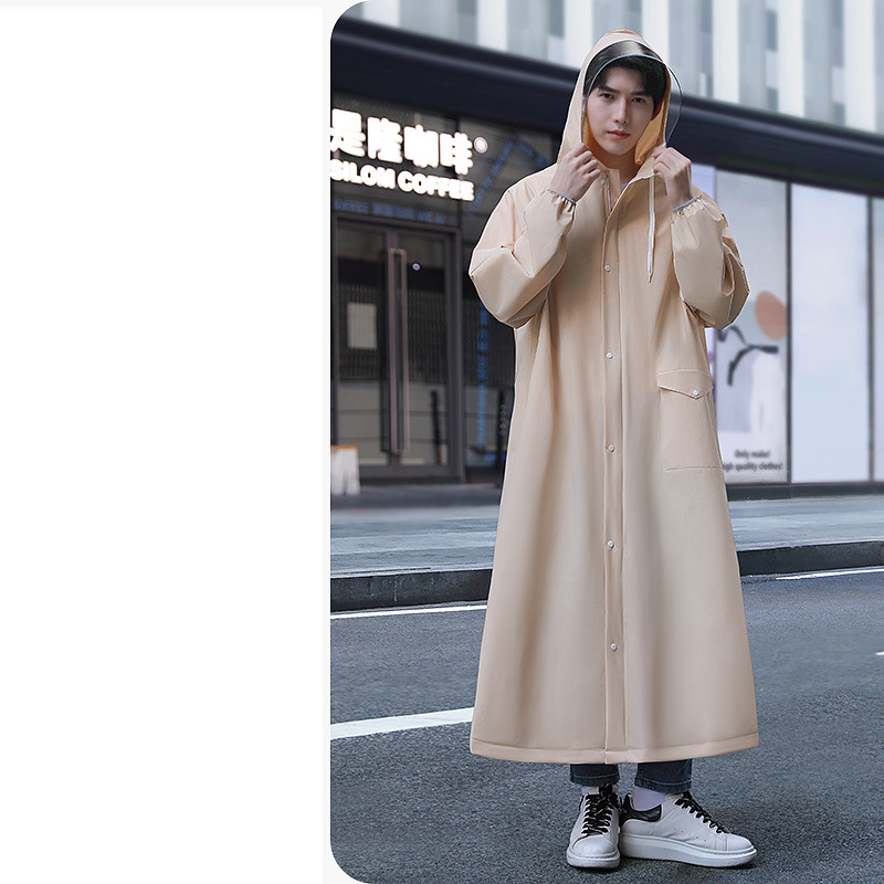 Long Full Body Electric Vehicle Integrated Cycling Raincoat