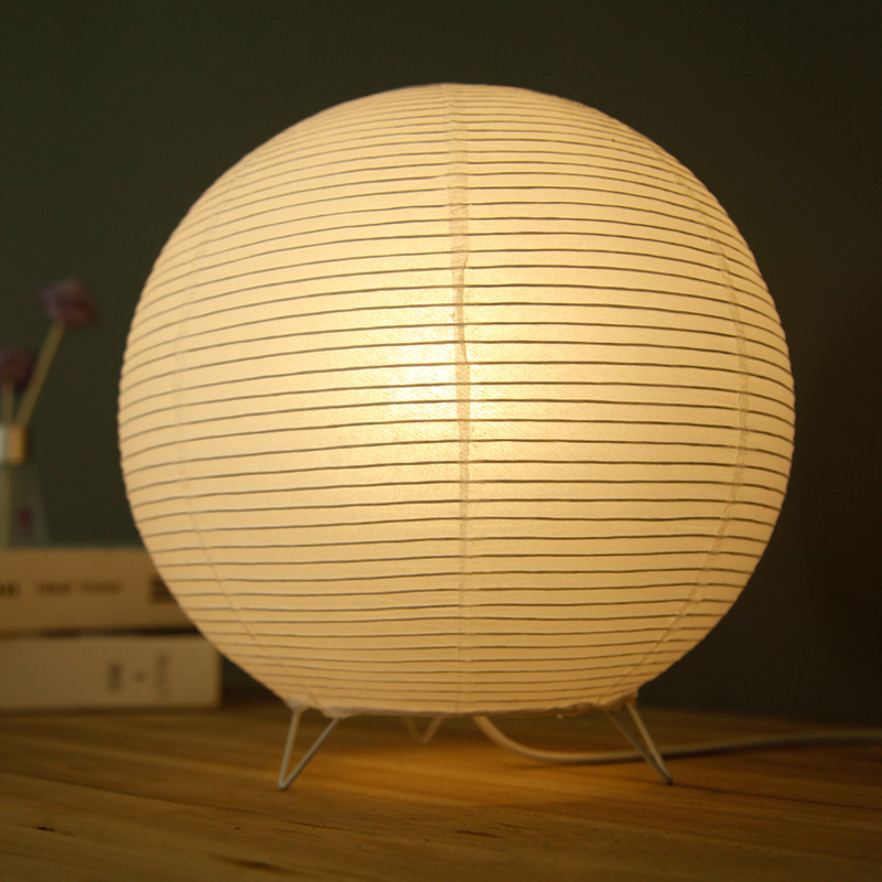 Round lantern table lamp