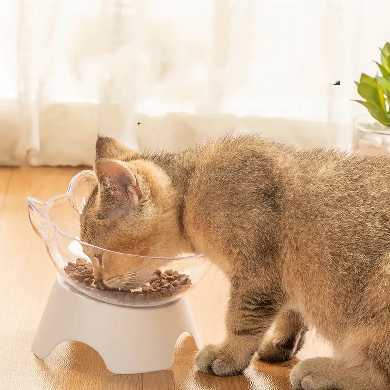 Cat Bowl Dog Cat Single Non-slip Cat Oblique Mouth