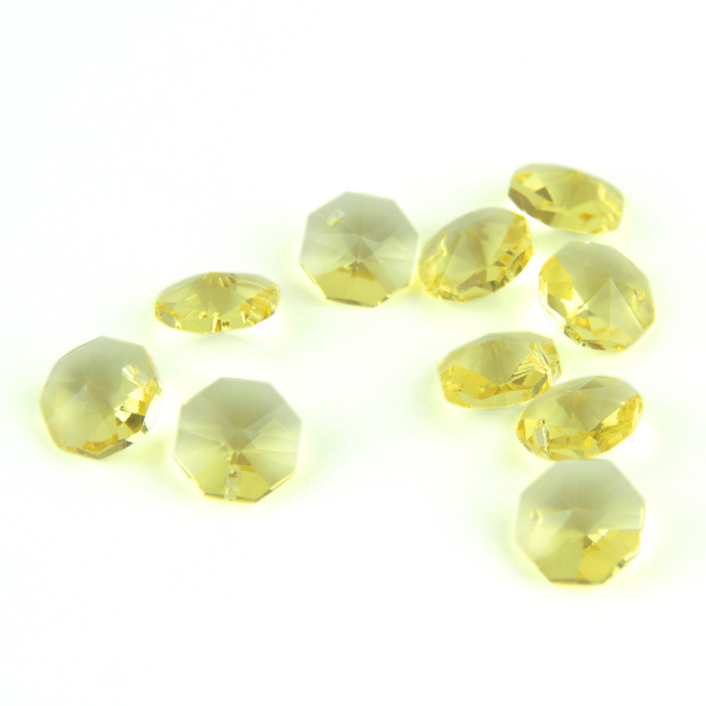 Crystal Octagonal Bead Curtain DIY Handmade Partition Curtain Glass Pendant