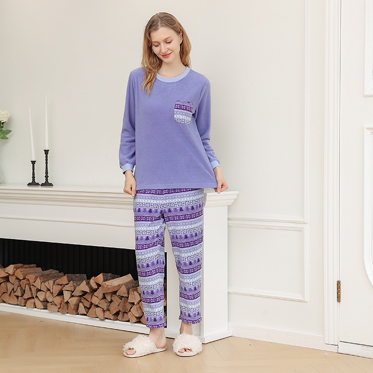 Title 3, Autumn and Winter Polar Fleece Womens Pajamas,...