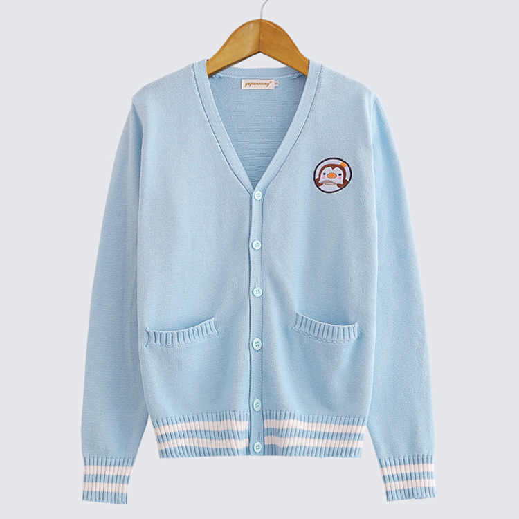 Penguin Baby Embroidery College Style Japan Soft Sister