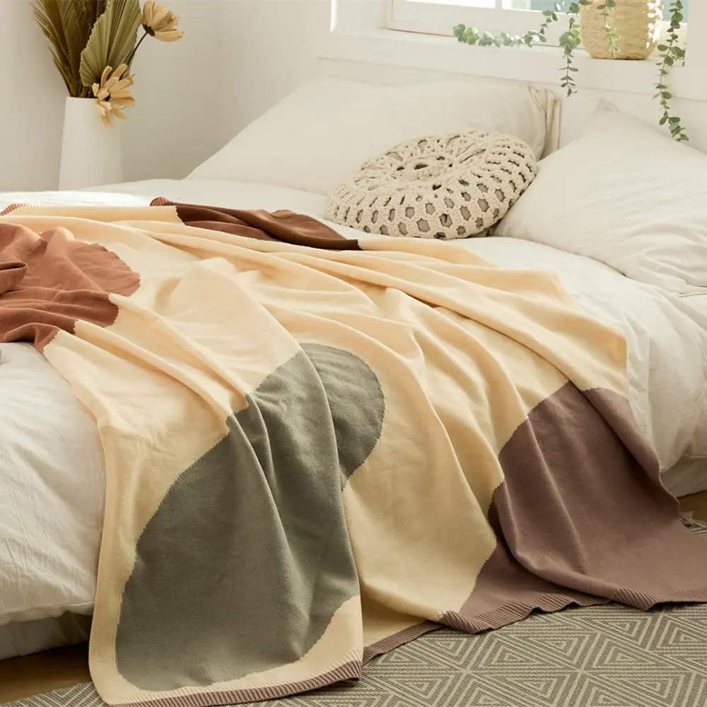 Warm Cover Blanket Single Quilt Knitted