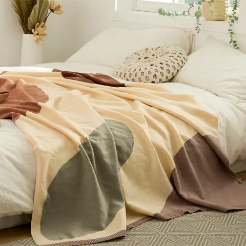 Warm Cover Blanket Single Quilt Knitted