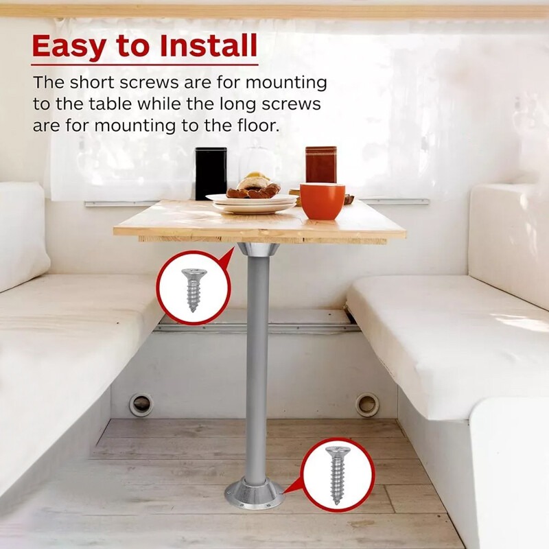 Island Table Leg Set Kit Caravan Motorhome Horsebox Camper Conversion — image 3