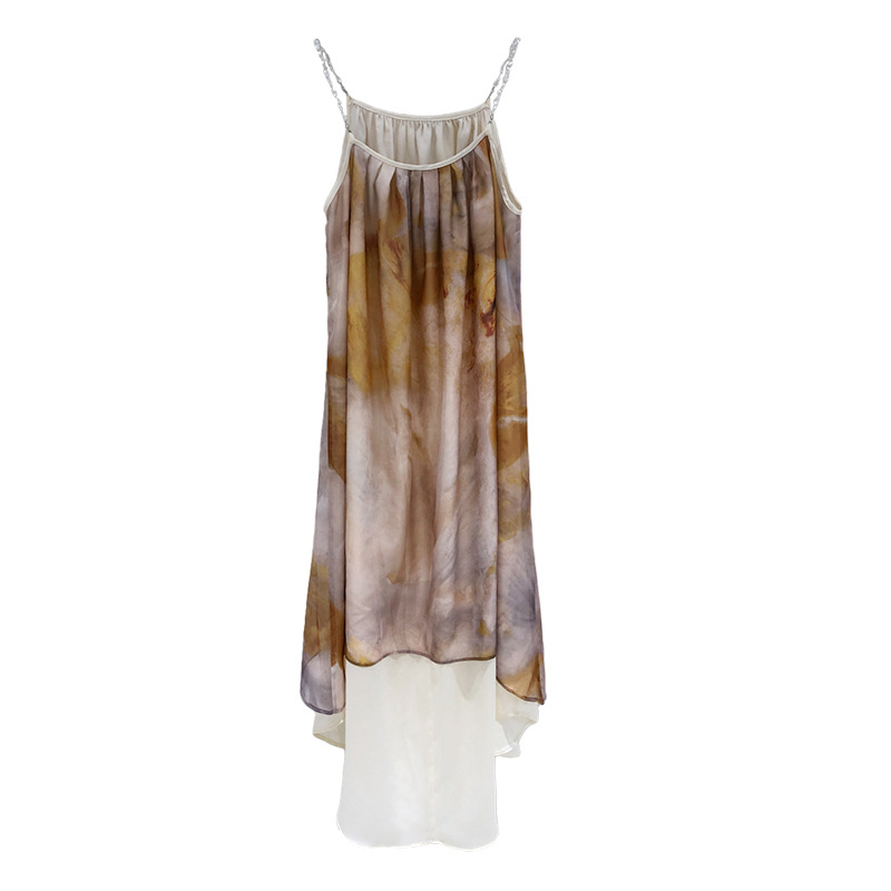 Pearl-Embellished Chiffon Maxi Dress, picture 3 of 5