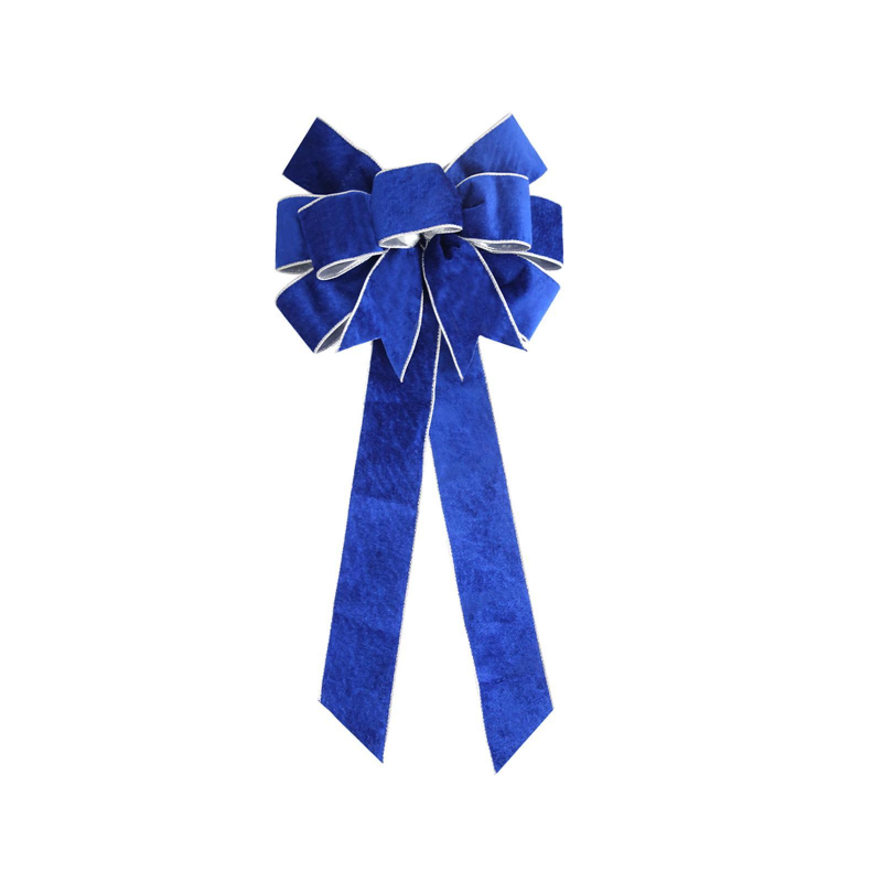 Big Blue Bow Wall Door Hanging_voghion.com