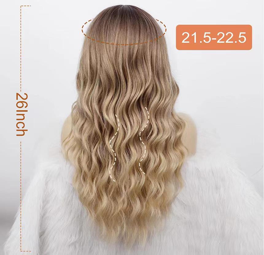 Ash Blonde Wig, Natural Wavy Hair - Daily Wear. Natural Colors. This wavy blonde wig embellishes your forehead, and is sweet. The natural wavy curl makes your look better. Wavy curly hair is also women's current favorite hairstyle. Meanwhile, blonde is th