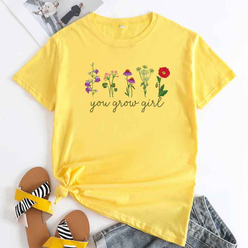 Title 9, T-shirt femme imprimé mode coton col rond manch...