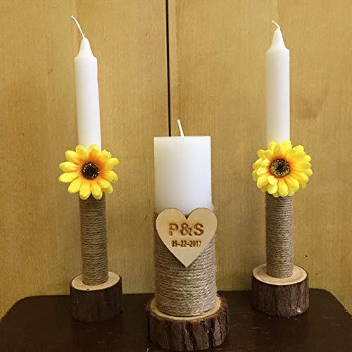 Wooden Wedding Candle Holders — foto 7