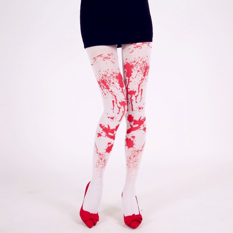 Halloween Bloody Pantyhose Holiday Funny Skull Costume Props - Shop at LoveMi