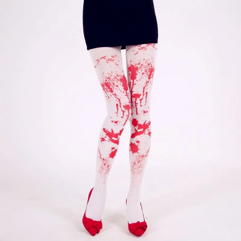 Halloween Bloody Pantyhose Holiday Funny Skull Costume Props