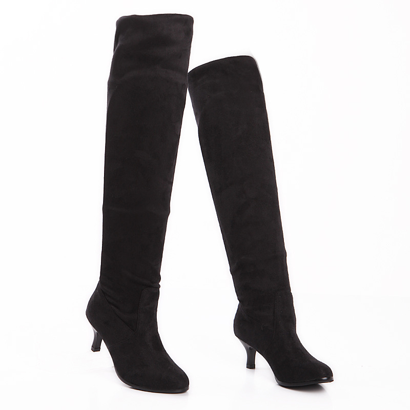 Knight Boots Sweet Suede Over The Knee Plus Size