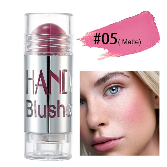 Cheek Blusher Shimmer Blush Stick Face Makeup Highlighter Bronzer Contour Cream Long lasting Facial Make Up Cosmetics 5 Style - Shop at LoveMi