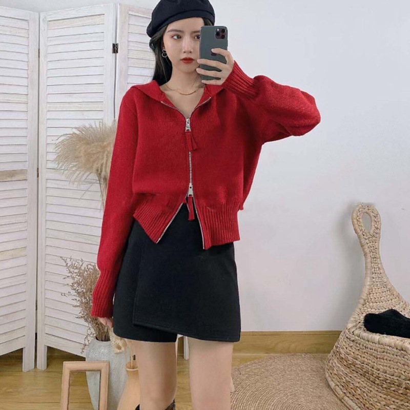 Ladies Lazy Knit Cardigan Sweater Jacket