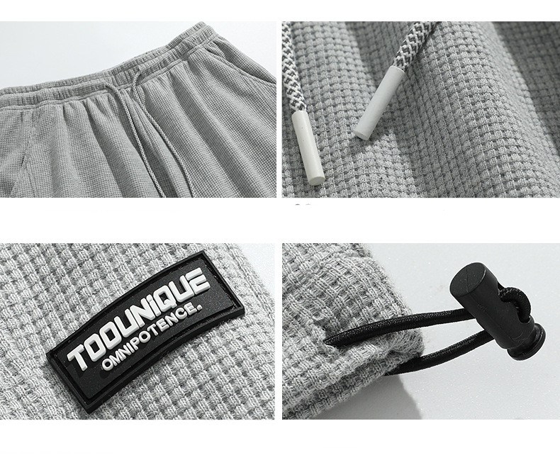 Title 5, Herren lockere gerade Lounge-Hose mit Kordelzug...