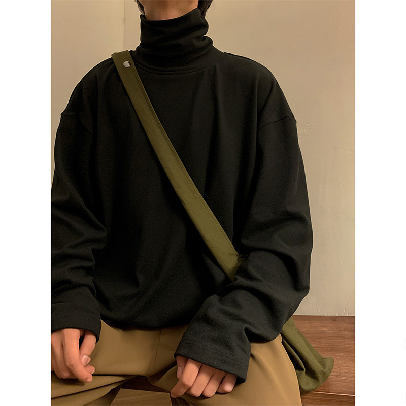 Versatile  High Neck Pullover Round Neck Sweater