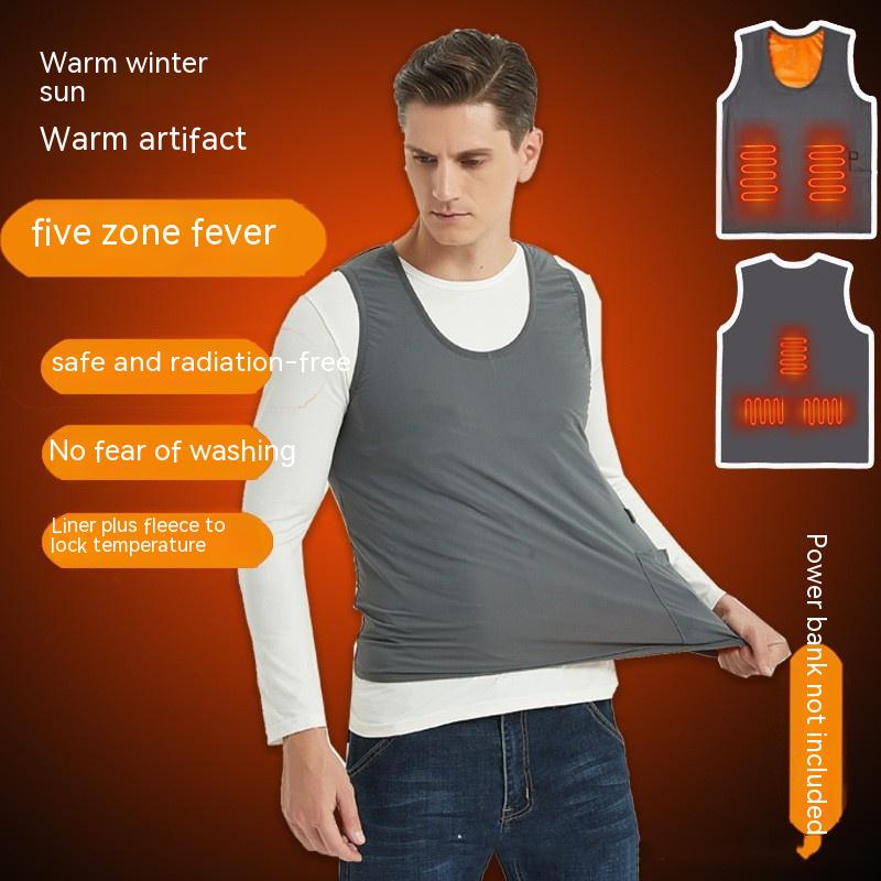 Title 4, Winter Intelligent Heating Tank Top For Men And...