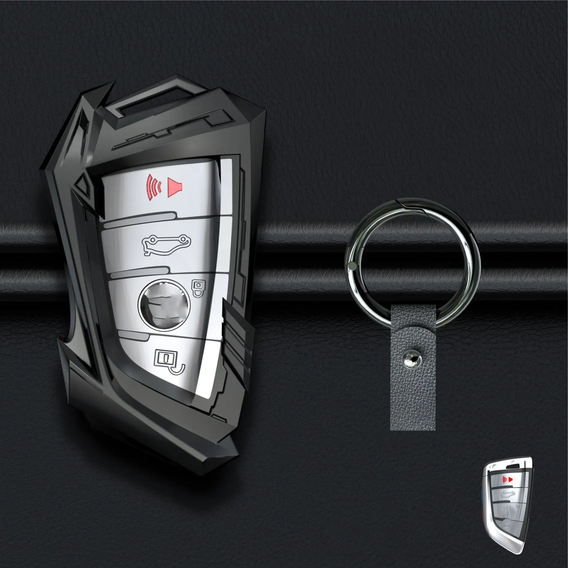 Zinc Alloy Car Remote Key Case Cove