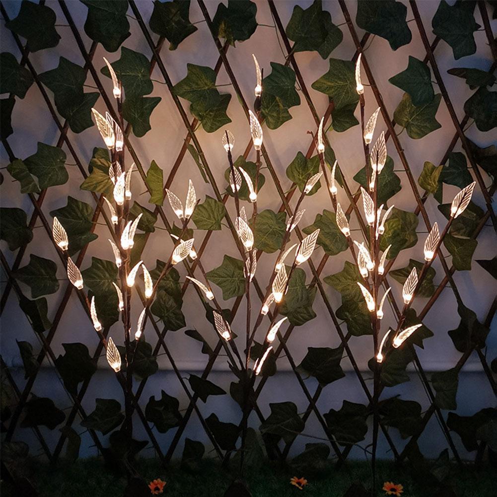 Outdoor Waterproof Solar Leaf Lawn LED String Lights — foto 2