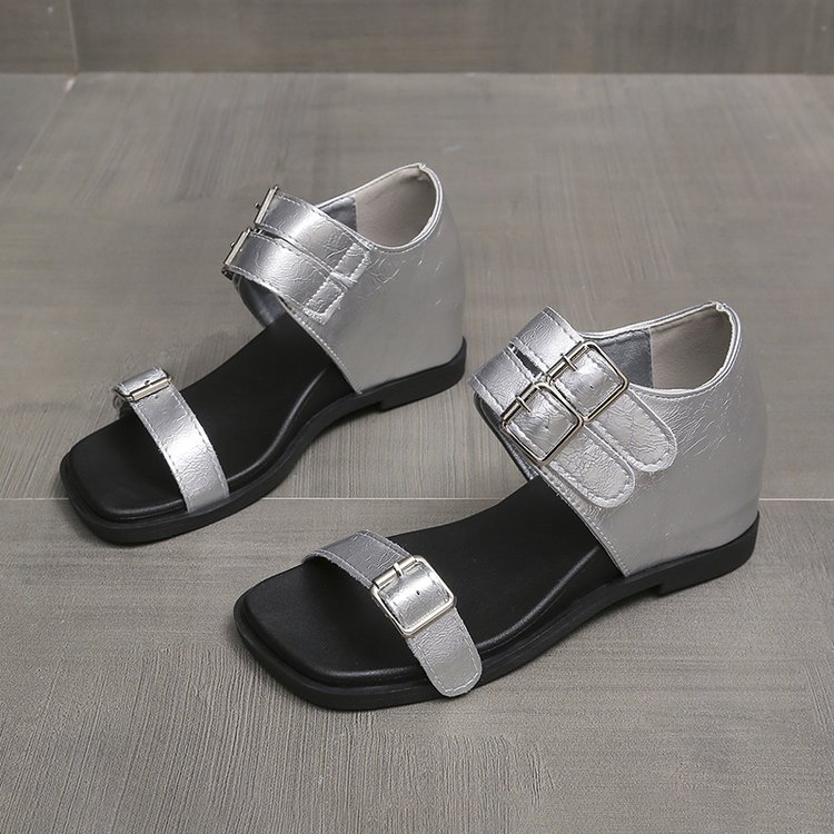 Wedge Heel Ankle Sandals, picture 2 of 4