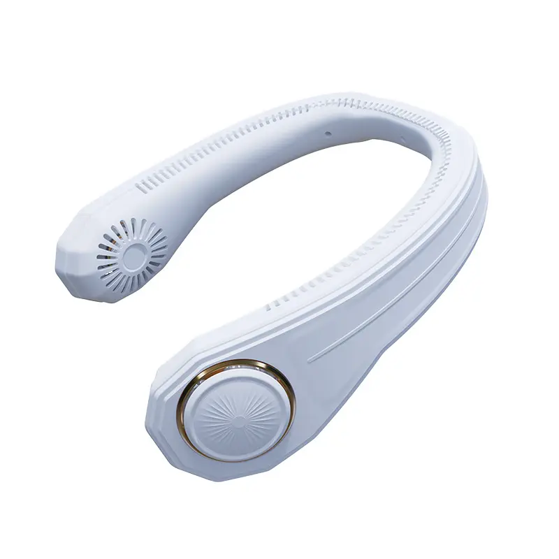 Neckband Electric Fan Power Digital Display Usb