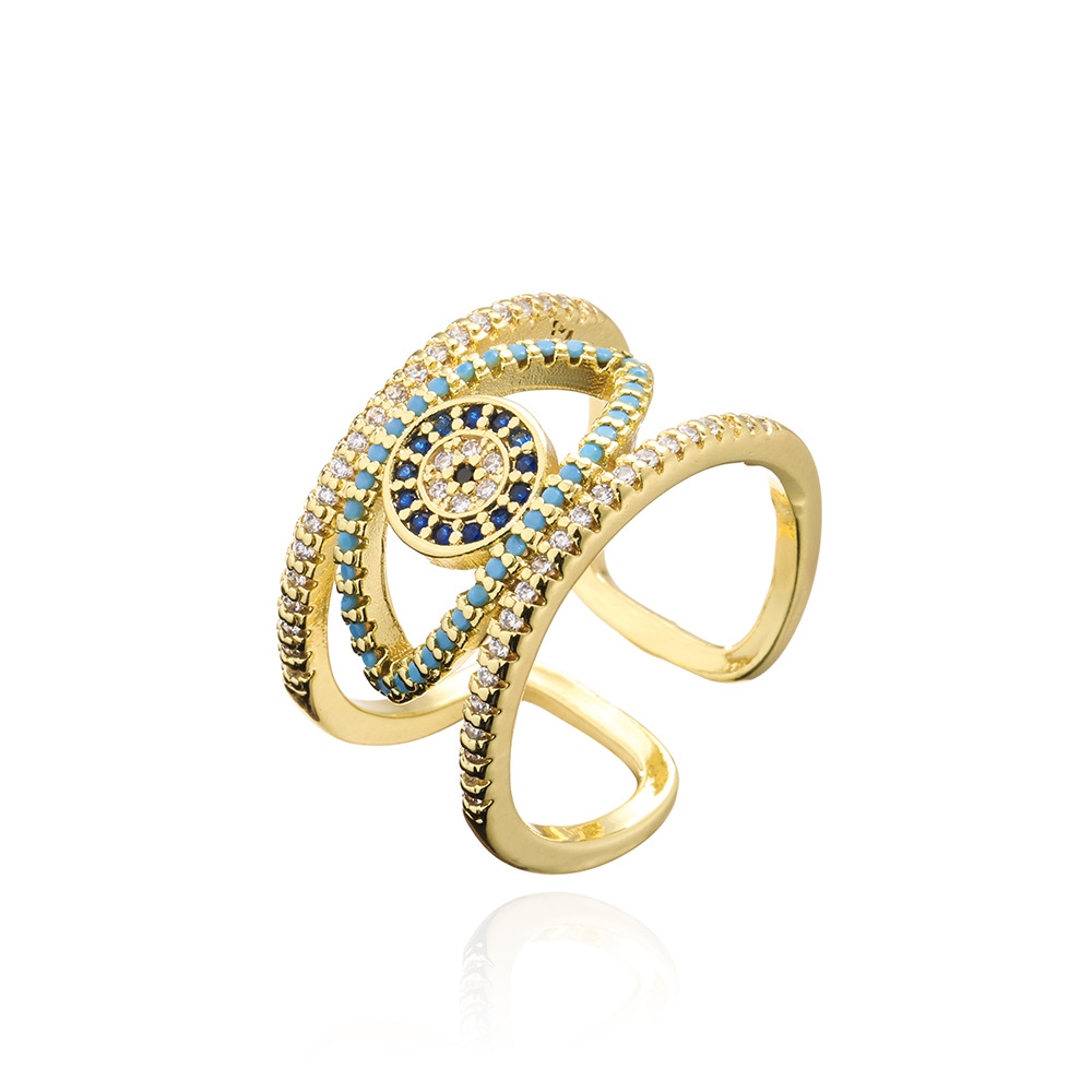 Title 5, Hand Schmuck Ring Kupfer vergoldet Echtgold Mic...