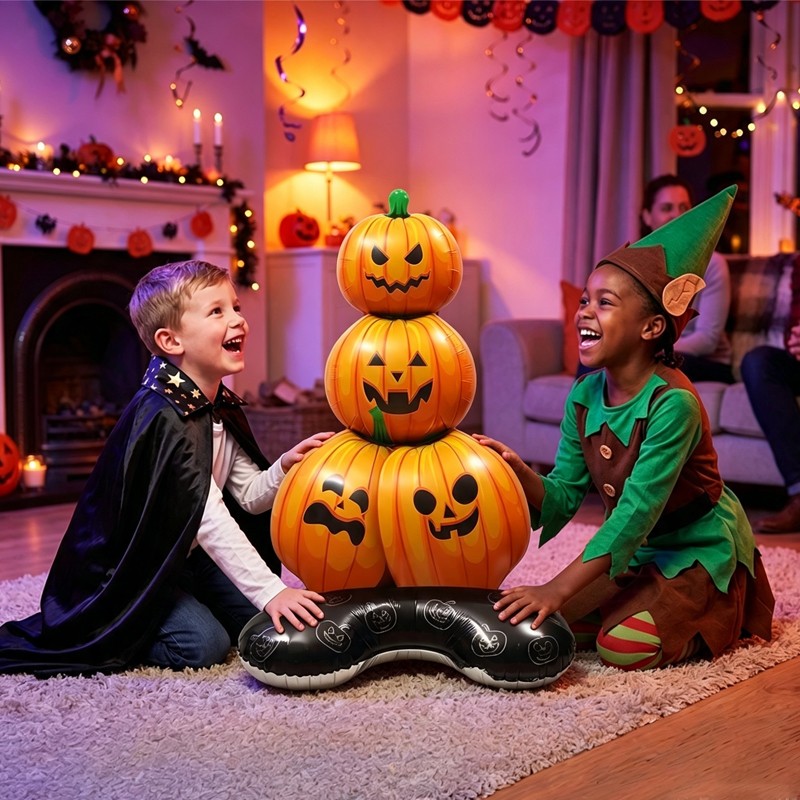 Halloween inflatable pumpkin decoration suitable for indoor