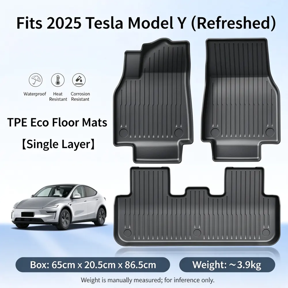 Custom Fit TPE Floor Mats Anti Slip Cargo Trunk