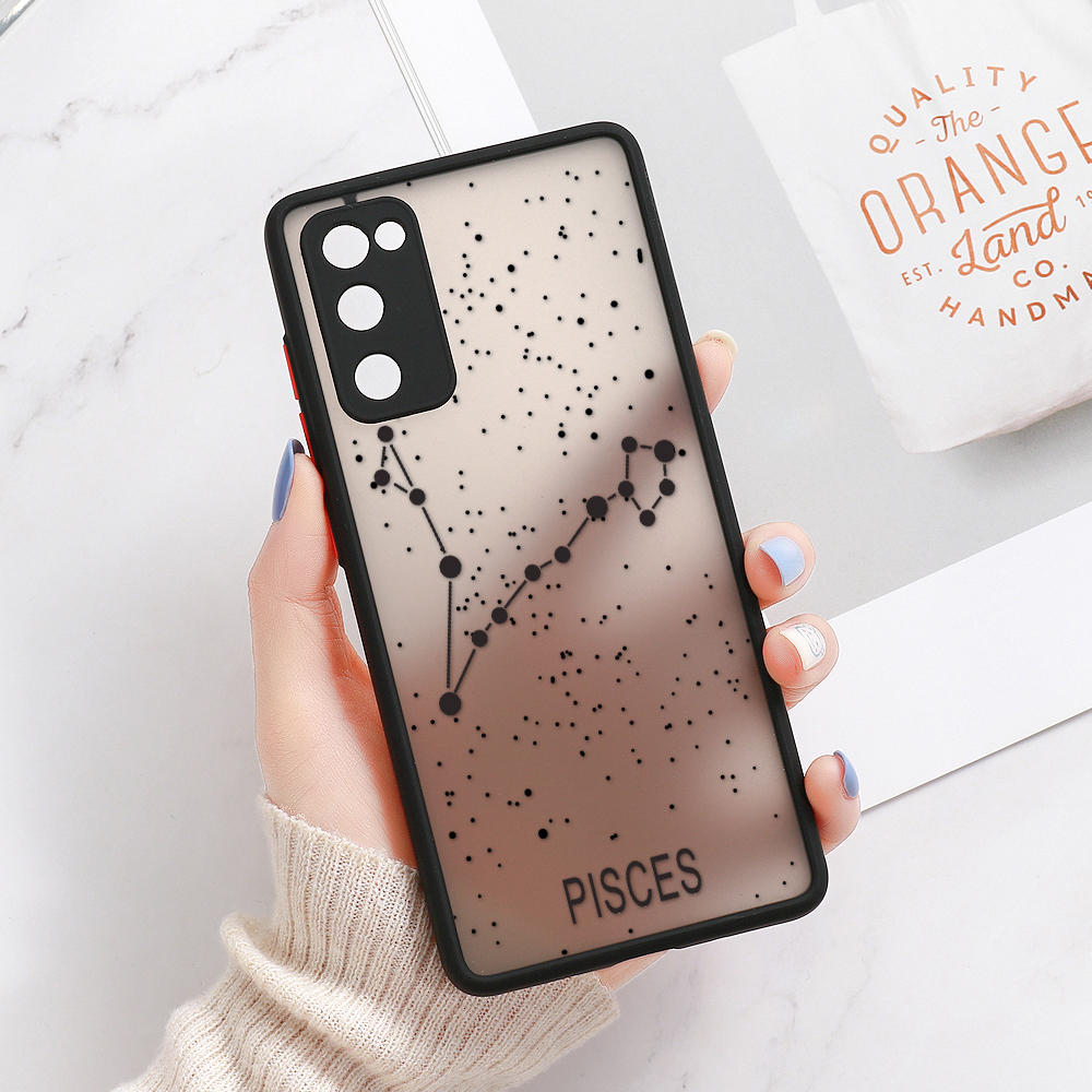 Constellation simple letter phone case