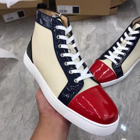 Men's High Top Casual Board Shoes Crocodile Pattern Sports