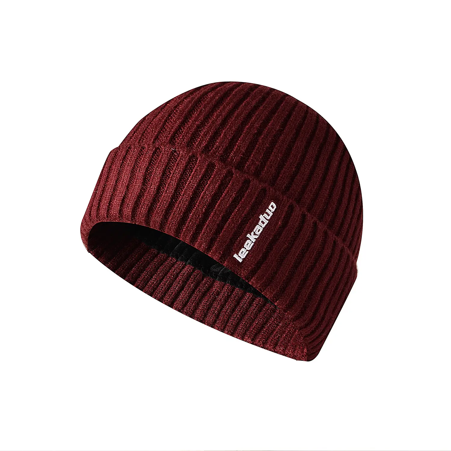 Embroidered Flanging Dome Hat Outdoor Wool Knit Hat