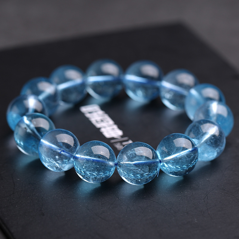 Women's Natural Ice Aquamarine Bracelet Crystal Bracelet