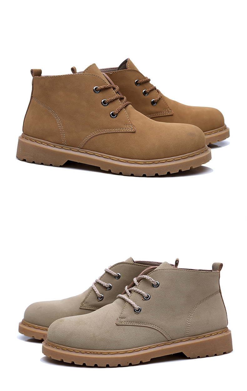 Title 2, Botas retro altas con cordones para hombre, ide...