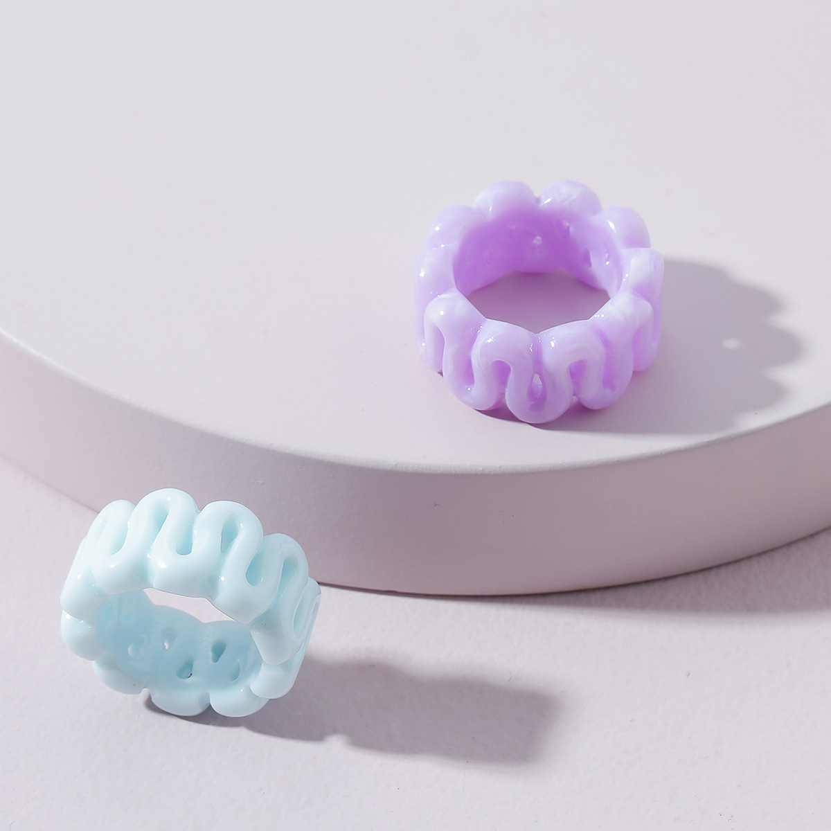 Exaggerated Ring Of Soft Clay Wide Ring