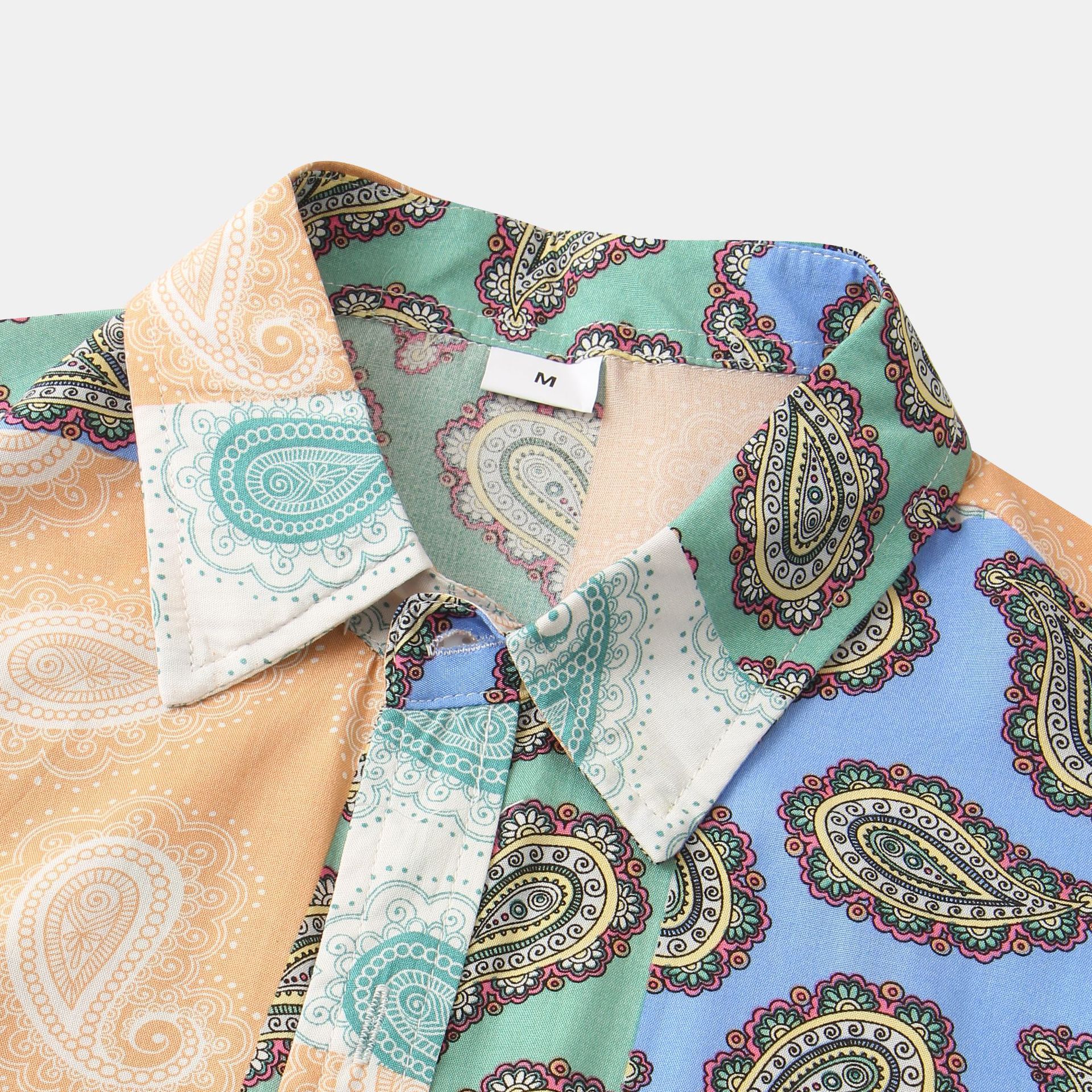 Title 2, Zomerse casual bloemenprint heren shirt met kor...