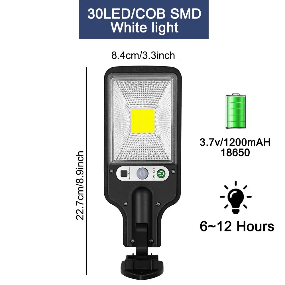 Solar Wall Light Motion Sensor Outdoor Garden Security Street Lamp Must Provide A Hazardous Materials Shipping Label For Self-pickup Order Ship By USPS