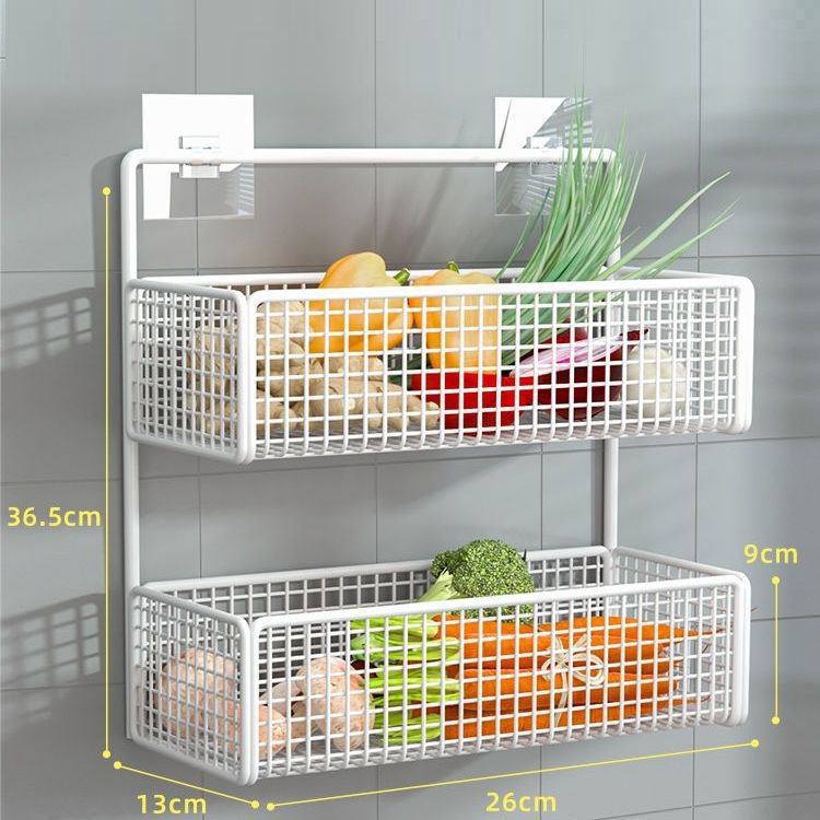 Title 6, Non Perforated Wall Kitchen Basket Shelf