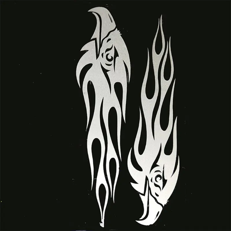 Car And Motorcycle Reflective Stickers Paired