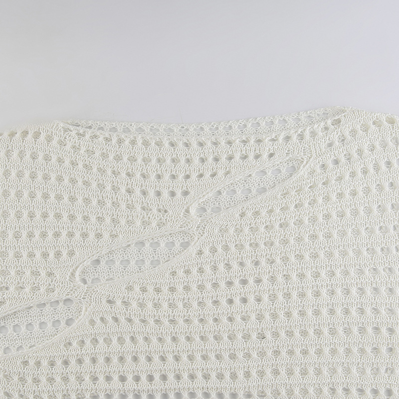 Women's Sunscreen Outer Wear Hollow Knitted Blouse